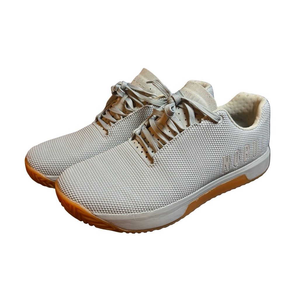 NOBULL Trainer Light Grey Gum Sole Mens 12 Women 13 Impact Cross Training Shoes